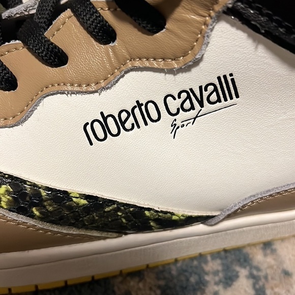 MEN ROBERTO CAVALLI SPORT
Colorblock Mid-Top Sneakers size 10.5